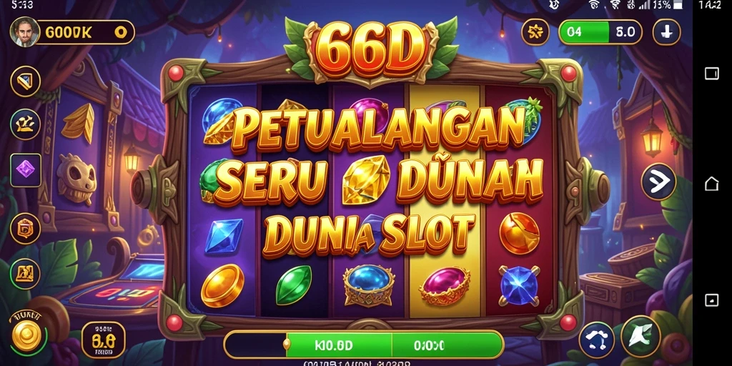 Screenshot gameplay 66D yang menunjukkan pengalaman bermain slot yang mengasyikkan.