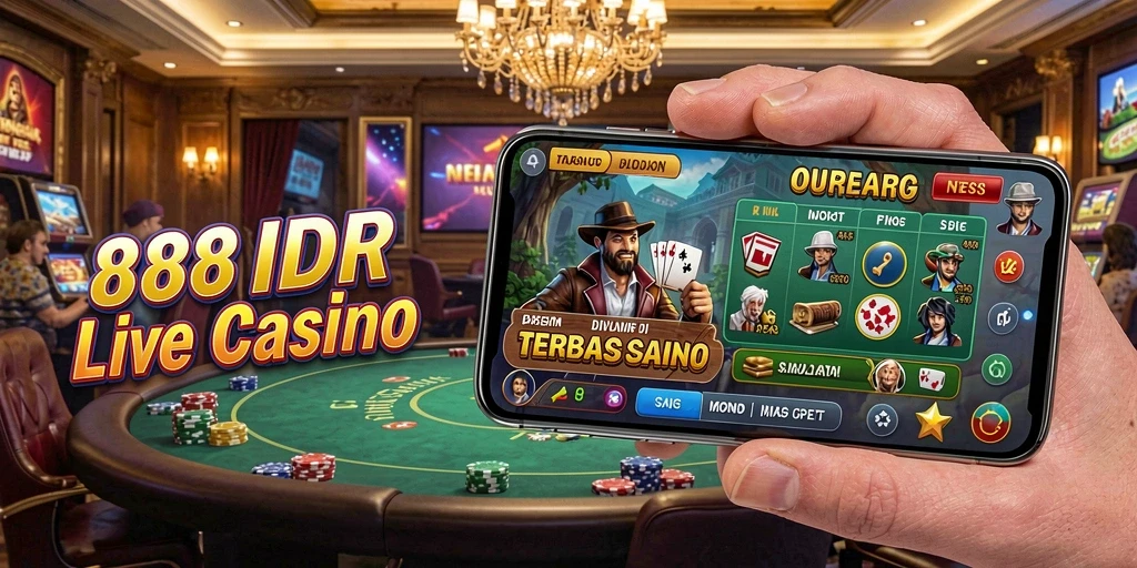 Tampilan gameplay Live Casino yang mendebarkan di 888IDR.
