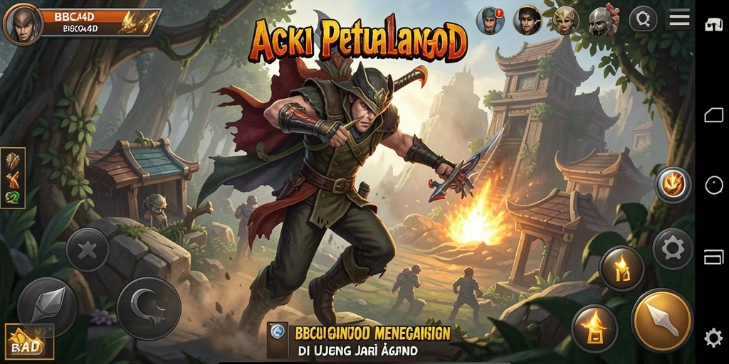 Tampilan mendebarkan dari gameplay BBCA4D yang penuh aksi.