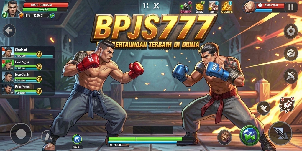 Tampilan menarik dari gameplay pertarungan di BPJS777.