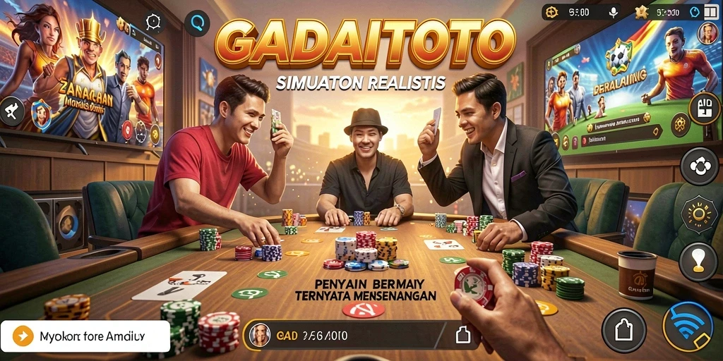 Tampilan gameplay yang menarik dari GADAITOTO dengan elemen simulasi yang mendalam.