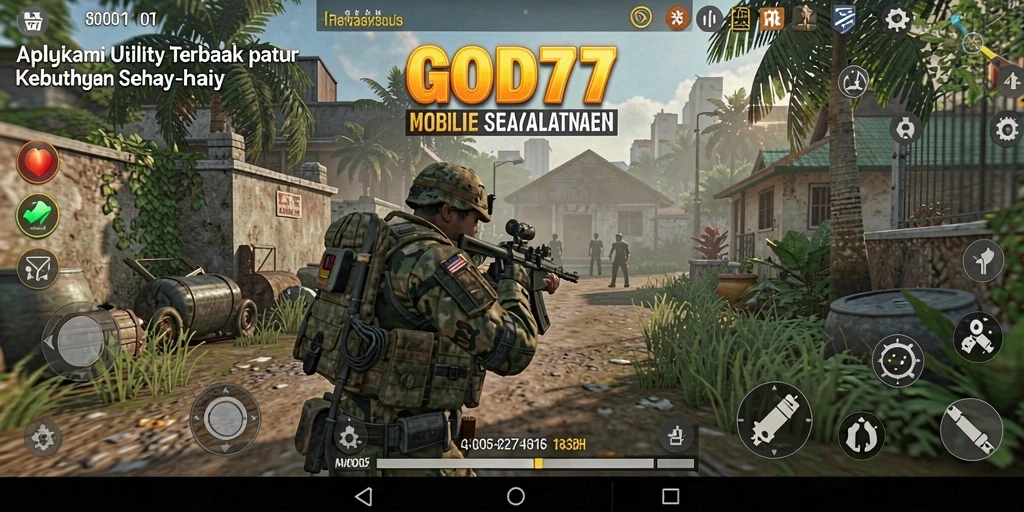 Tampilan antarmuka GOD77 dengan beragam fitur utilitas.