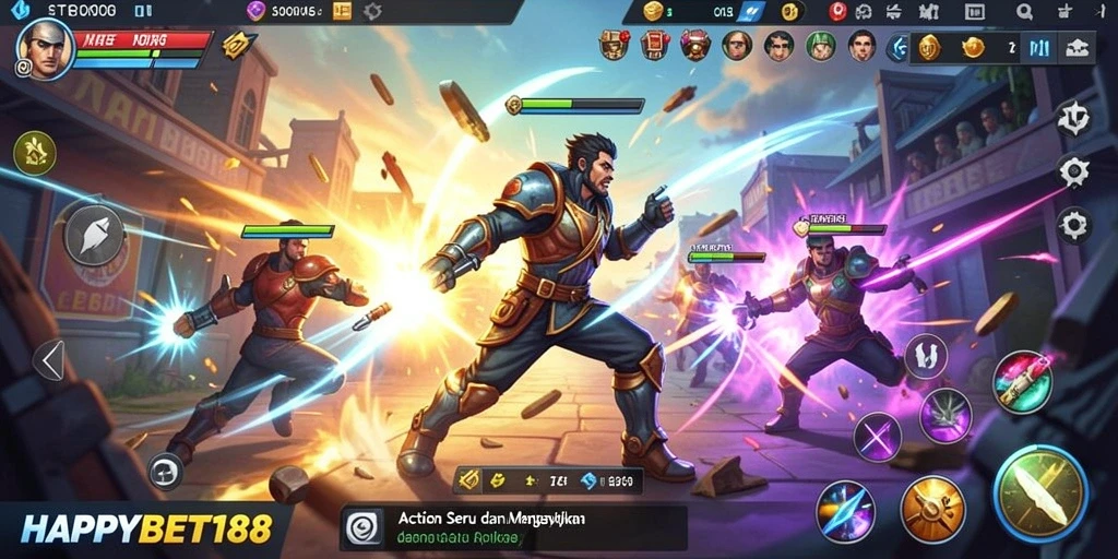 Screenshot menampilkan gameplay seru dari game action utama HAPPYBET188.