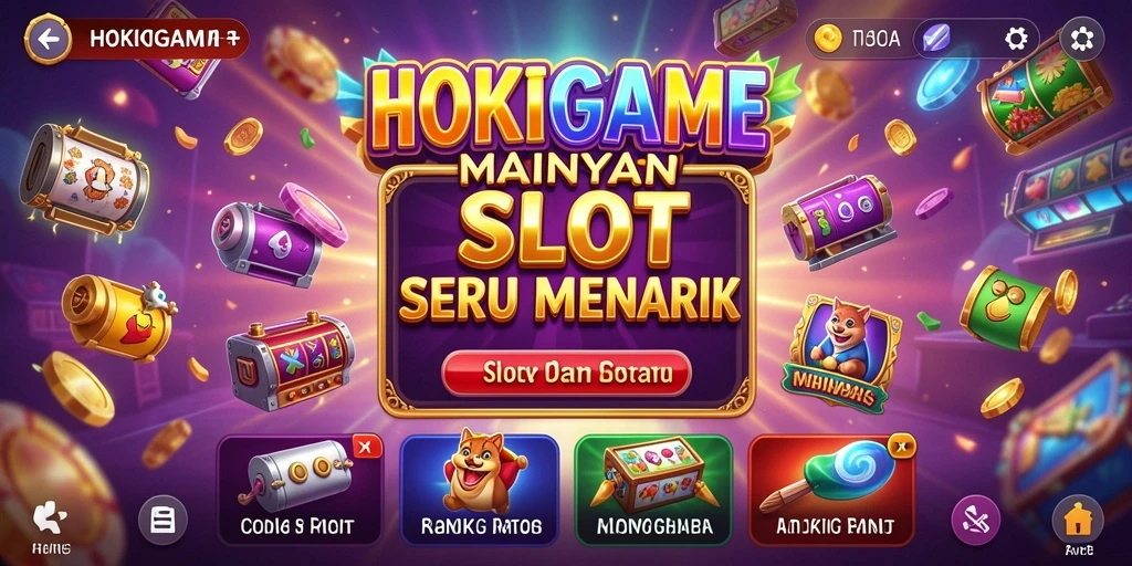 Screenshot HOKIGAME menampilkan gameplay Slot yang menyenangkan.