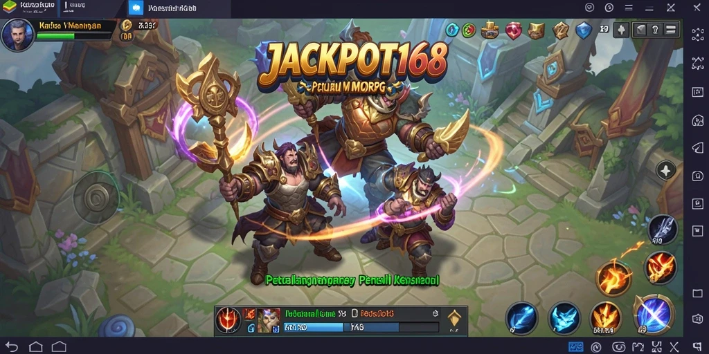 Tampilan gameplay JACKPOT168 yang mengasyikkan dan interaktif.