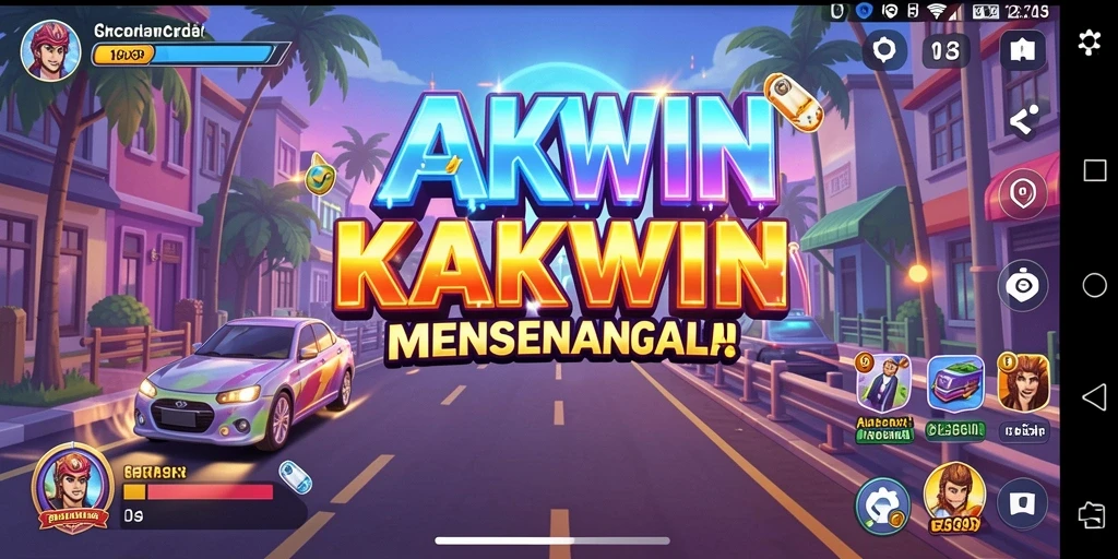 Tampilan gameplay KAKWIN yang seru dan penuh warna.