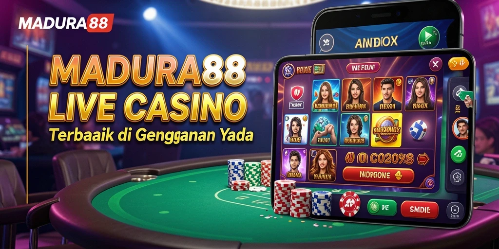 Tampilan menarik gameplay Live Casino di MADURA88 dengan dealer profesional.