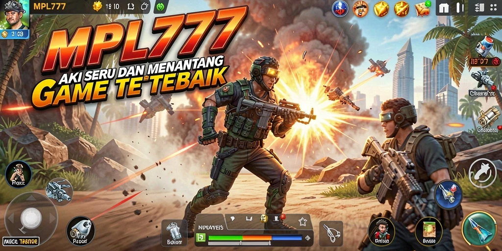 Tampilan gameplay seru dalam MPL777 menunjukkan aksi mendebarkan dan karakter yang dinamis.