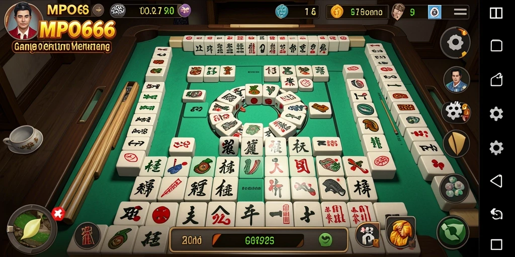 Screenshot MPO666 menampilkan gameplay Mahjong yang menarik dan penuh strategi.
