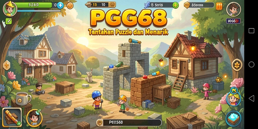 Tangkapan layar dari gameplay PGG68 yang menantang dan seru.