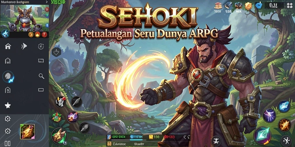 Tampilan gameplay seru dari SEHOKI dalam dunia ARPG.