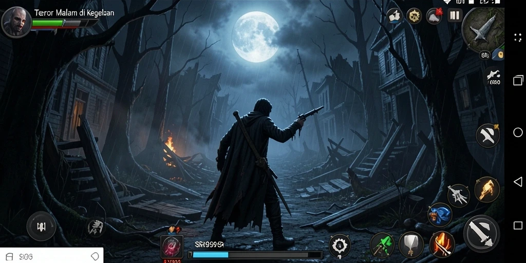 Tampilan gameplay Horror yang mencekam dan menegangkan.