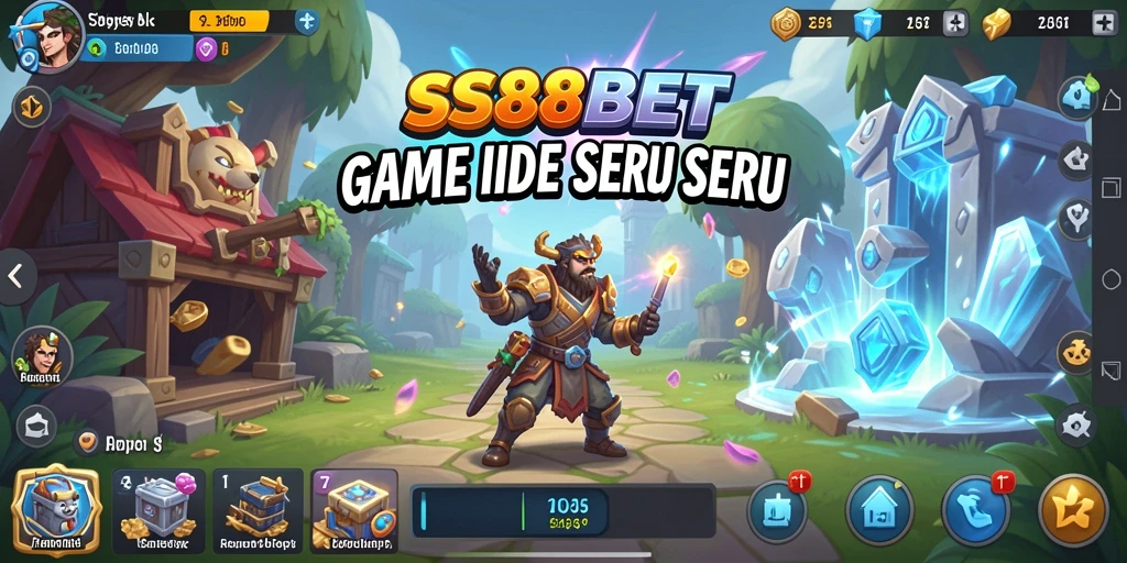 Screenshot gameplay SS88BET menampilkan karakter bekerja otomatis.