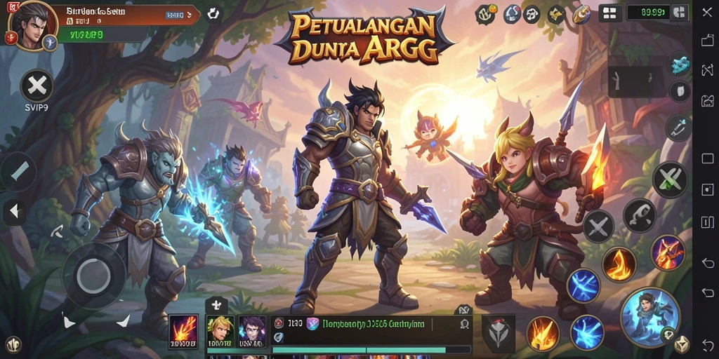 Tampilan menarik dari gameplay seru SVIP9 dalam genre ARPG.