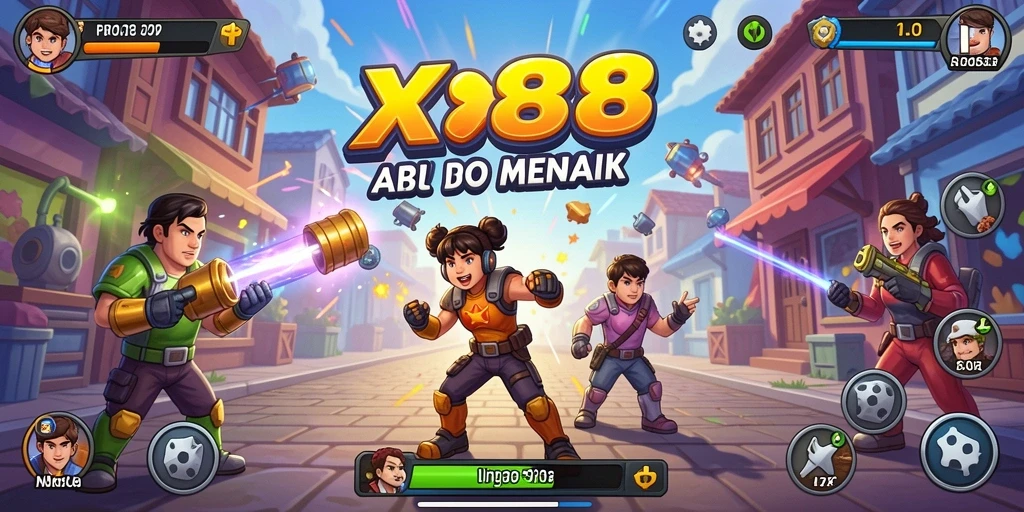 Screenshot gameplay X88 yang menunjukkan aksi seru dan ketegangan.