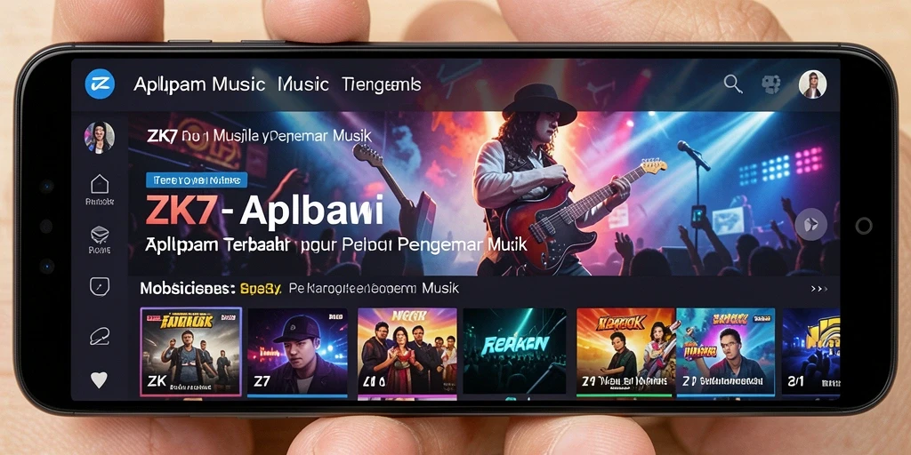 Gameplay ZK7 menampilkan interaksi seru dengan alat musik virtual.